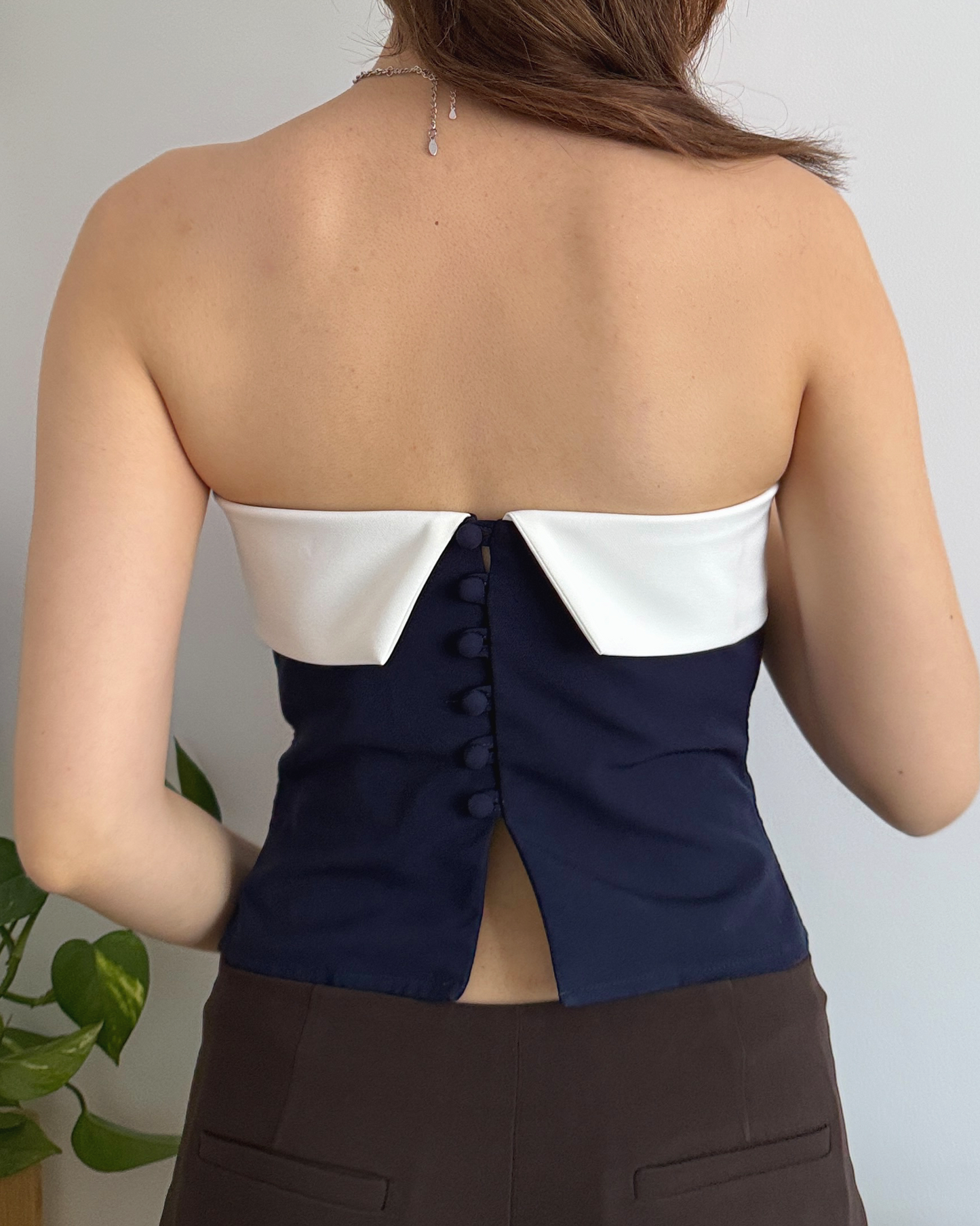 Fiona Bandeau Strapless Top Bustier (Stretch) | Size UK4-16 US0-12 | PDF SEWING PATTERN