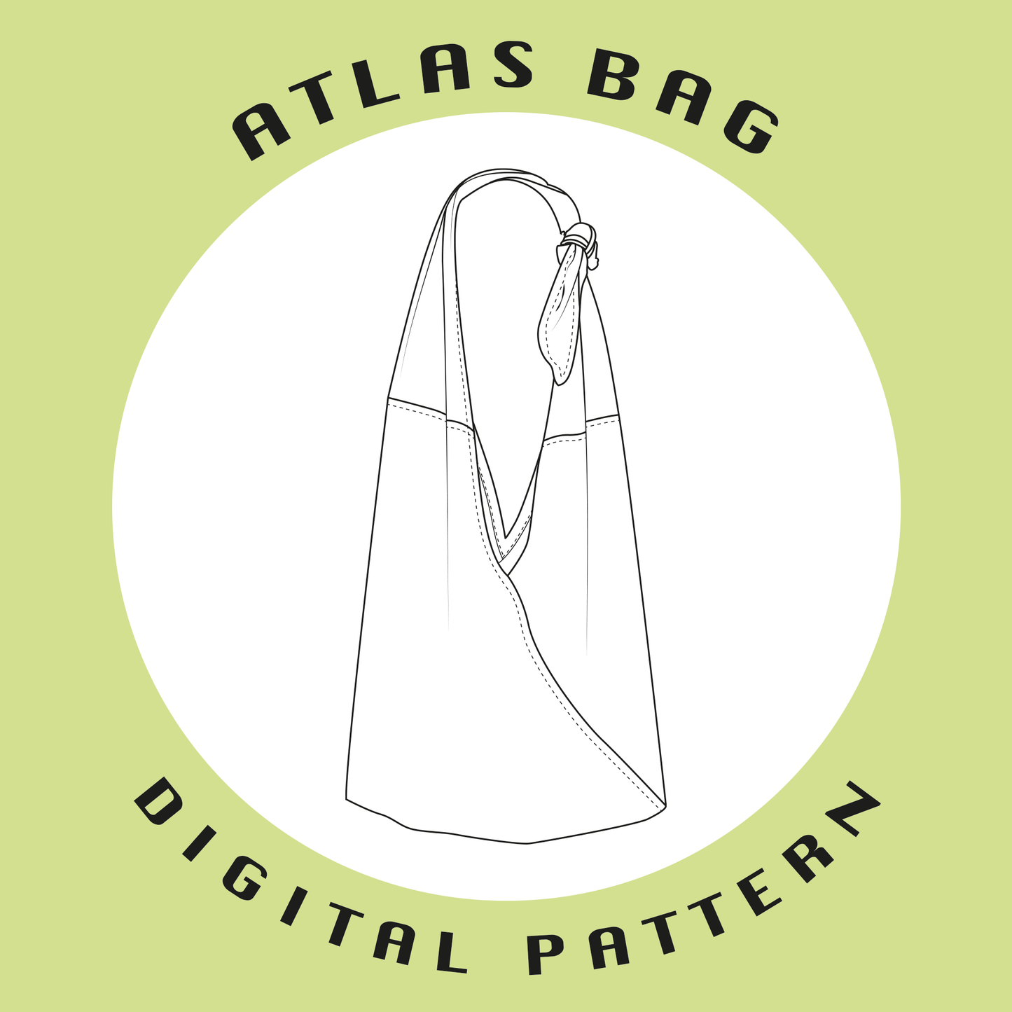 Atlas Knot Bag - PDF SEWING PATTERN (Video tutorial)