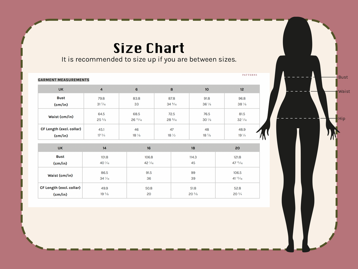 Jun Top | Size UK4-20 US0-16 | PDF SEWING PATTERN