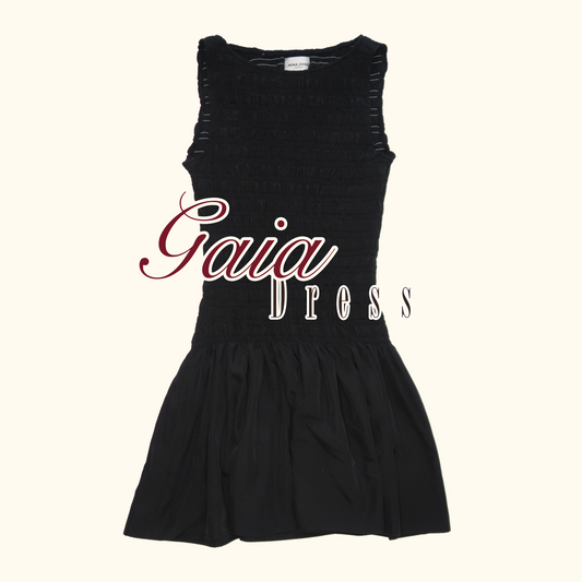 GAIA SHIRRED DRESS