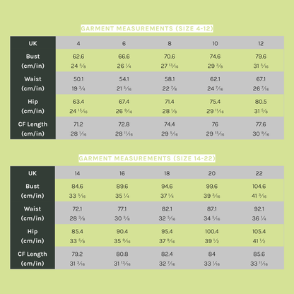 Gaia Shirred Dress (Woven) | Size UK4-22 US0-18 | PDF SEWING PATTERN