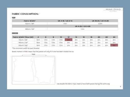 Hera Top and Dress (Stretch) | Size UK4-24 US0-20 | PDF SEWING PATTERN (Video)