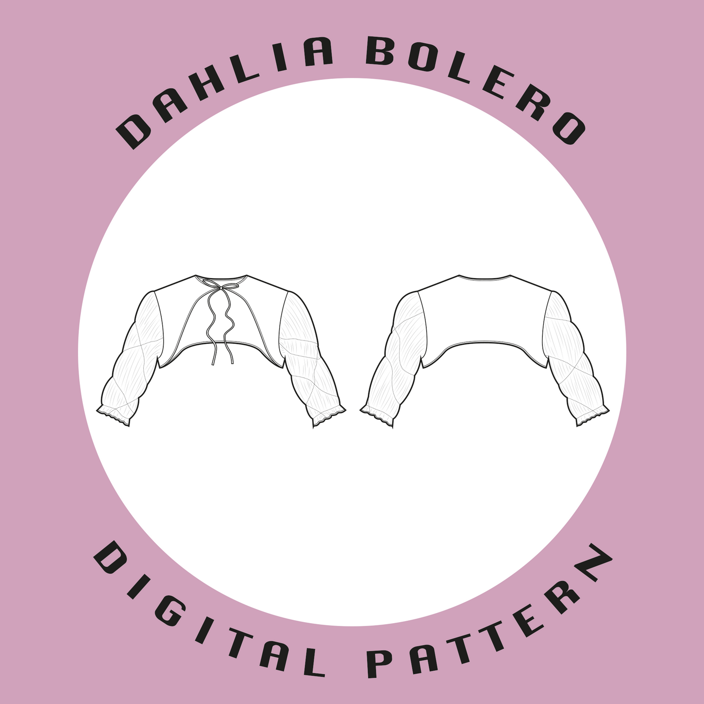 Dahlia Bolero | Size UK4-22 US0-18 | PDF SEWING PATTERN