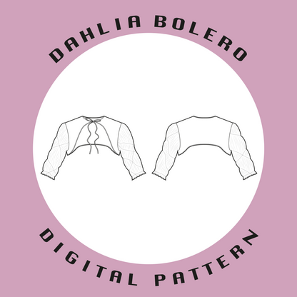 Dahlia Bolero | Size UK4-22 US0-18 | PDF SEWING PATTERN