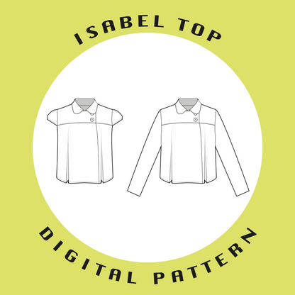 Isabel Top | Size UK4-22 US0-18 | PDF SEWING PATTERN (Video)