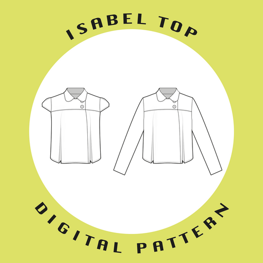 Isabel Top | Size UK4-22 US0-18 | PDF SEWING PATTERN (Video)
