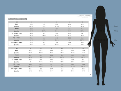 Hera Top and Dress (Stretch) | Size UK4-24 US0-20 | PDF SEWING PATTERN (Video)